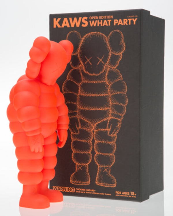 What Party Figure Orange Fine Art Toy by Kaws- Brian Donnelly
