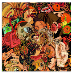 What's the Code? Blotter Paper Archival Print by Eva Redamonti