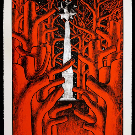 Woods Provocateurs Serigraph Print by Stanley Donwood