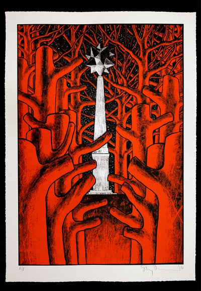Woods Provocateurs Serigraph Print by Stanley Donwood