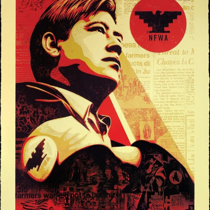 Workers Rights Large Format Serigraph Print by Shepard Fairey OBEY