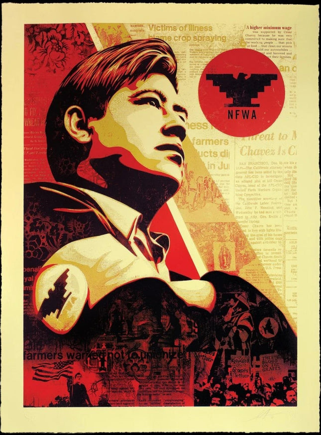 Workers Rights Large Format Serigraph Print by Shepard Fairey OBEY