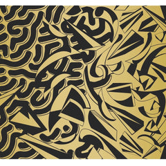 Worlds Collide Gold Silkscreen Print by Lefty Out There x Louis De Guzman