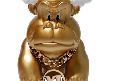 Xlarge Gorilla Dcon Cartoon OG 2019- Gold Art Toy by D*Face- Dean Stockton