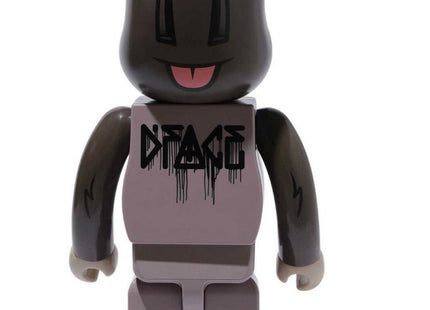 XLARGE x D*FACE- Charcoal Gray 1000% Be@rbrick Art Toy by D*Face- Dean Stockton