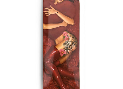 Year of the Tiger February Skateboard Art Deck by Mimi Yoon