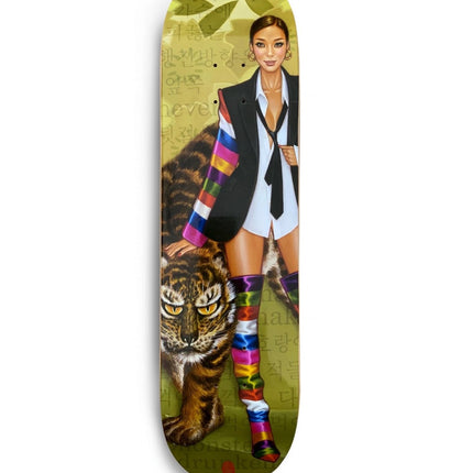 Year of the Tiger March Skateboard Art Deck by Mimi Yoon