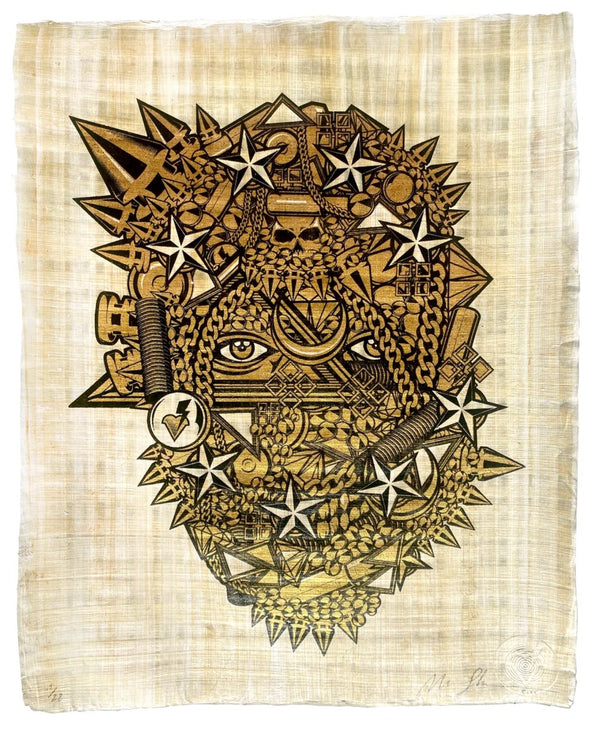 Serigrafía Yeezus Papyrus de Marwan Shahin