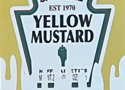 Yellow Mustard Condiment Canvas Giclee