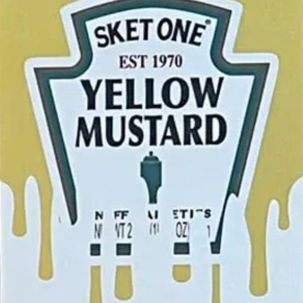 Yellow Mustard Condiment Canvas Giclee