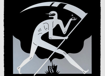 You Reaper You Sower- Black Silkscreen Print by Cleon Peterson