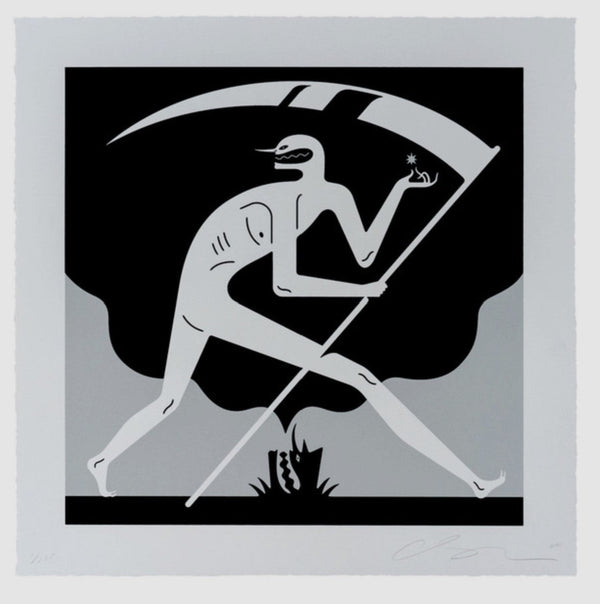 Segador, sembrador: serigrafía en blanco de Cleon Peterson