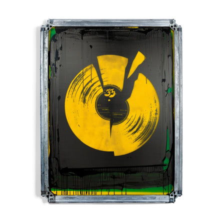You Sound Like A Broken Record Original Metal Screen Painting by House33