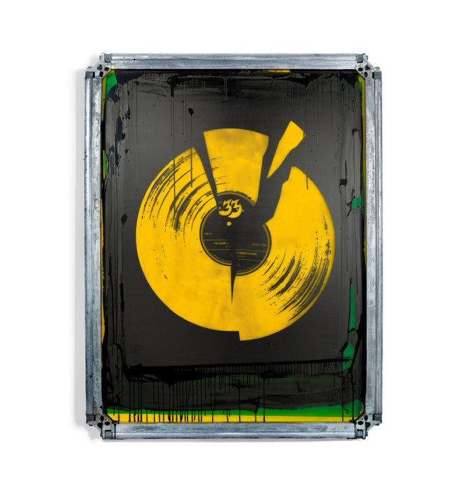 You Sound Like A Broken Record Original Metal Screen Painting by House33