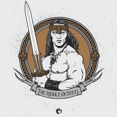 Young King Conan Bronze Silkscreen Print by Patrick Connan