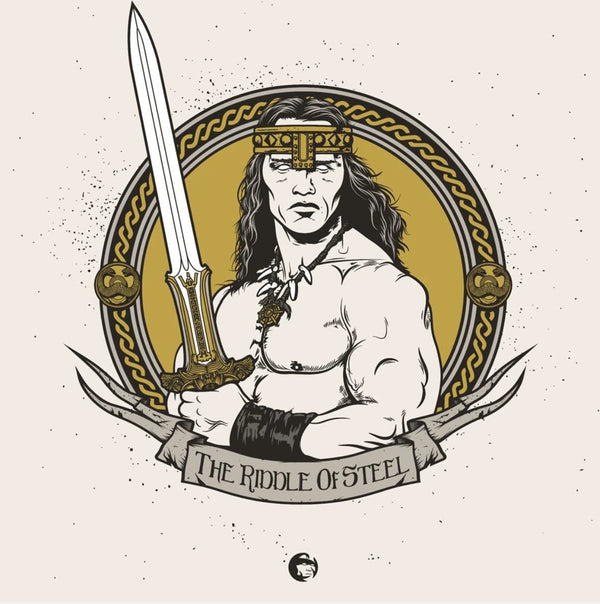 Serigrafía dorada del joven rey Conan de Patrick Connan